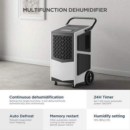 250 Pint Commercial Dehumidifier - Image 3
