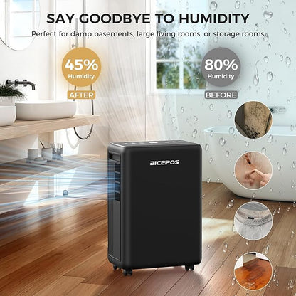 2000 Sq.Ft Dehumidifier for Basement, 30 Pints Portable Dehumidifier for Home - Image 3