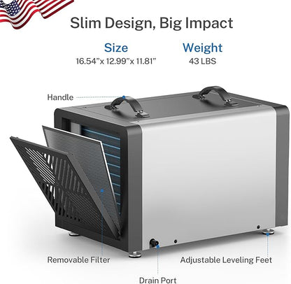 Yaufey 70 Pint Energy Star Commercial Dehumidifier - Image 7
