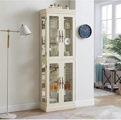 Lighted Glass Curio Cabinet - Image 2