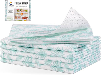 Cooyes Absorbent Refrigerator Liners, Non Slip Shelf Liner by Cooyes