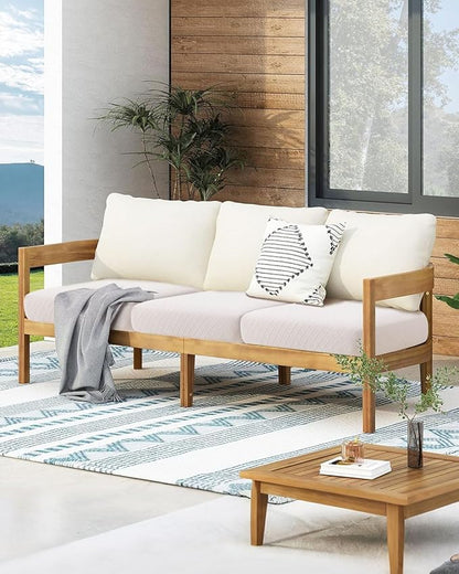 Fuloon Waterproof Seat Cushion Covers 3 PCS, Stretch Sofa Cushion Slipcovers - Image 6