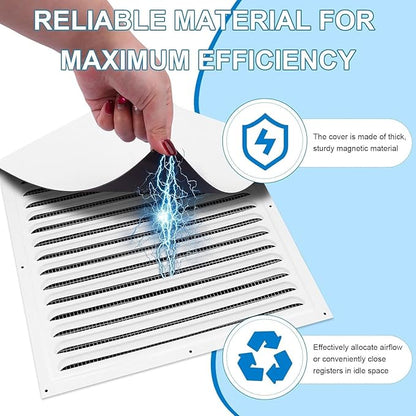 Square Magnetic Vent Covers, Extra Strong Magnets, Fits Steel Vents Only - Image 4