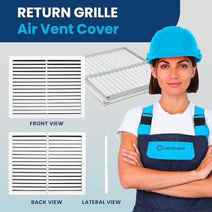 16x20 Inch Air Return Vent Cover Decorative – Premium Aluminum AC Vent Cover - Image 2