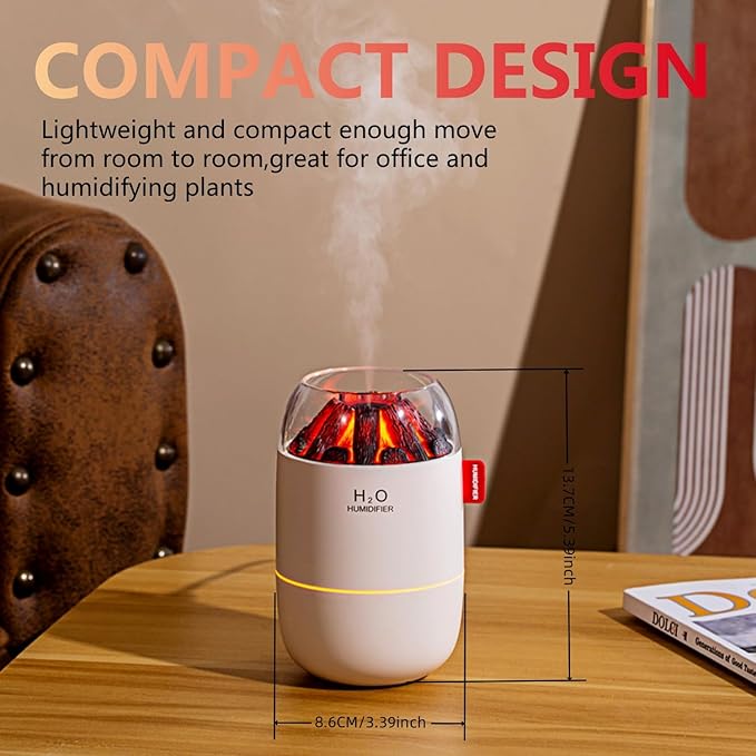 Portable Mini Humidifier, Small Cool Mist, Personal Desktop Humidifier - Image 2