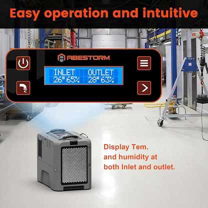 Abestorm LGR Commercial Dehumidifier, 180 PPD Crawl Space Dehumidifier - Image 3