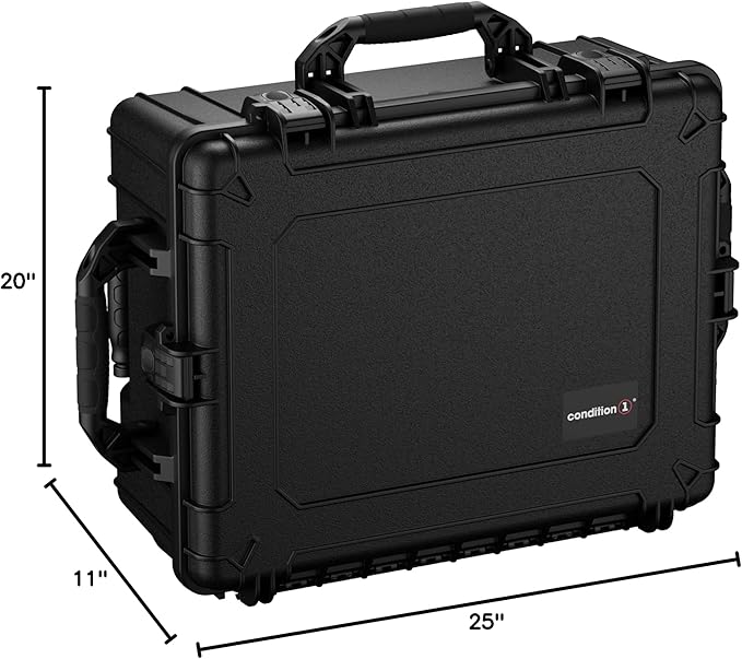 Condition 1 25" Large Rolling Hard Travel Case Model 287 Lockable Storage Box - Image 7