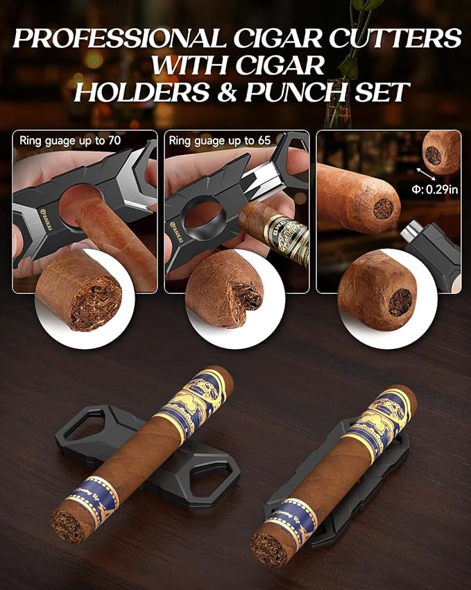 Cigar Humidor, Full Glass Top Cigar Box - Image 4