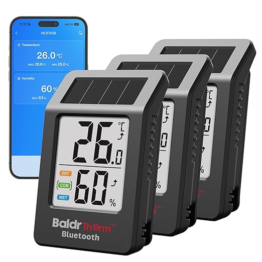 BaldrTherm Bluetooth Thermometer Wireless, Smart Thermometer by BaldrTherm
