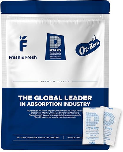 Dry & Dry 0.5 Gram Silica Gel Packets Desiccants Silica Gel Packs by DryDry