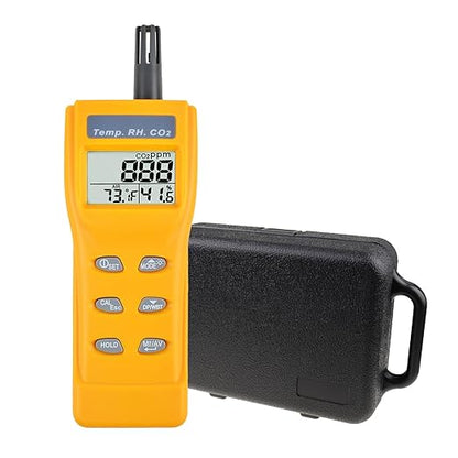 Portable CO2 Meter Handheld CO2 Detector Monitor 0~9999ppm, Carbon Dioxide Meter by GAINEXPRESS