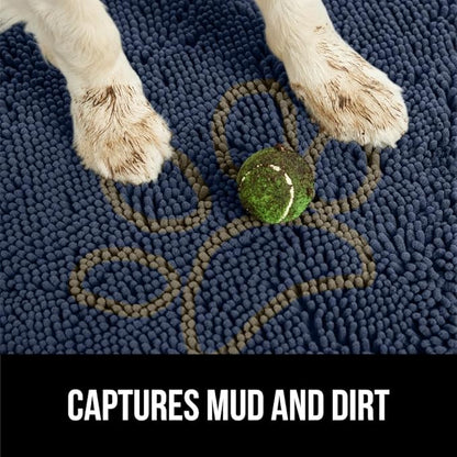 GORILLA GRIP SOAKSTOPPER Dog Door Mat, 30x20 Machine Washable Rug Absorbent - Image 3