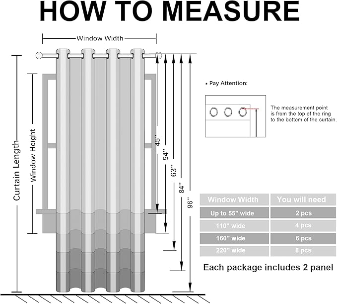 Hiasan Blackout Curtains for Bedroom and Living Room, Light Blocking, Noise - Image 8