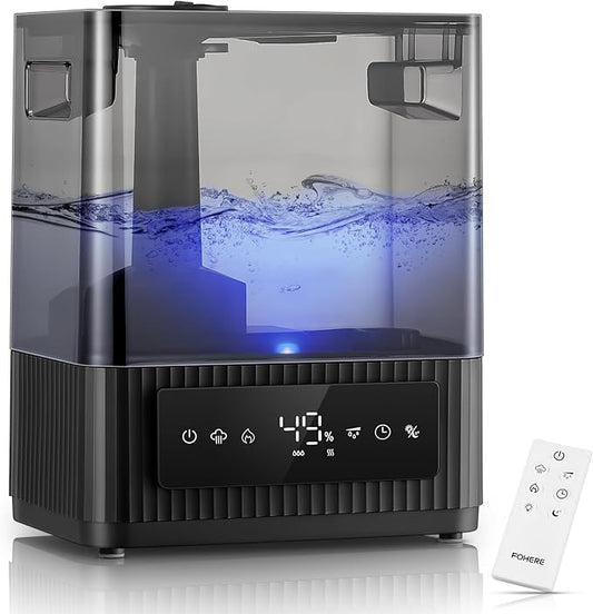 FOHERE Smart Humidifier for Bedroom, 6L Quiet Warm Cool Mist Humidifier by HOME
