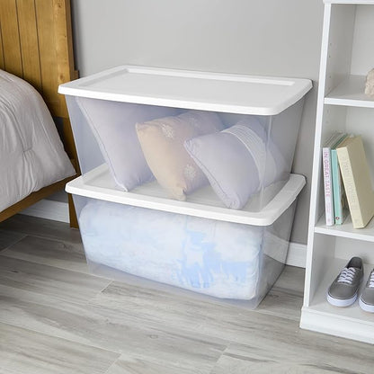 90QT transparent plastic storage boxes - Image 5