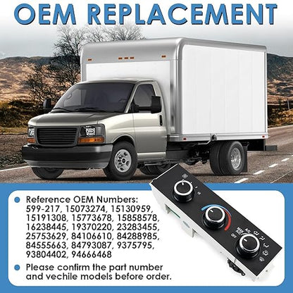 599-217 Heater A/C Control Switch, Front Climate Control Module Compatible - Image 3