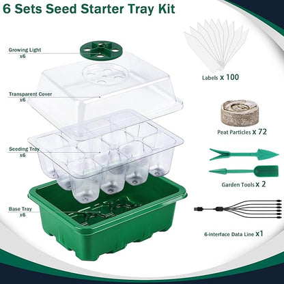 6 Pack Seed Starter Tray Kit - Image 2
