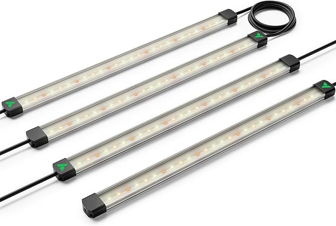 VIVOSUN Lumaray LED Grow Light Bars 16”, Full Spectrum Side Lighting by VIVOSUN