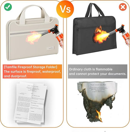 Waterproof Fireproof Accordion File Organizer - Image 5