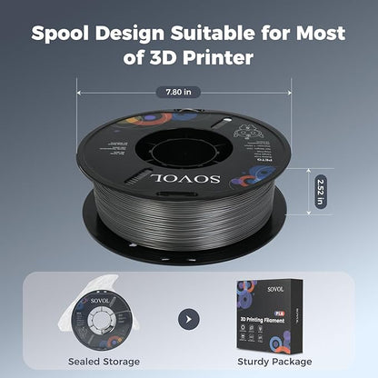 Sovol 3D Printer PETG Filament 1.75mm 1KG, High Precision, Strong Toughness - Image 8