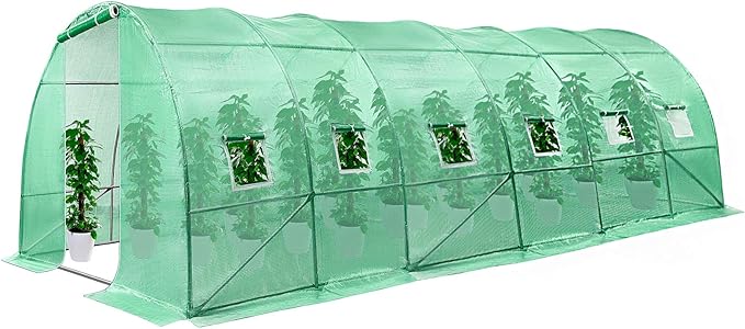 VIVOSUN 20x10x7 Ft. Large Walk in Greenhouse, Garden Plant Hot House by VIVOSUN