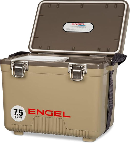 Engel UC7 7.5qt Leak-Proof, Air Tight, Drybox Cooler and Small Hard Shell by ENGEL
