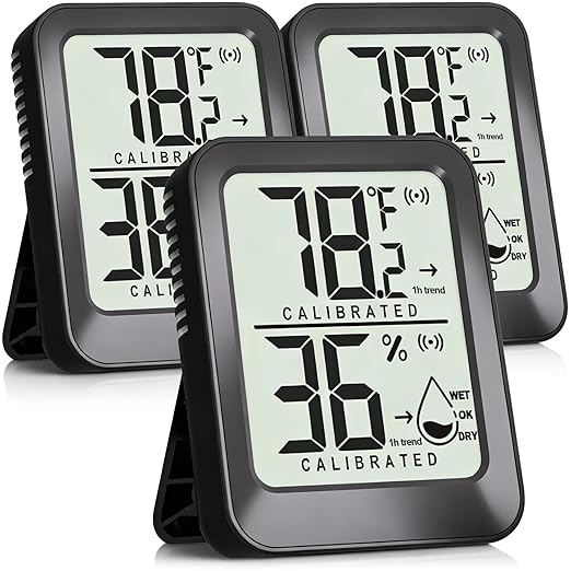 3 Pack Room Thermometer Indoor Hygrometer by AyayaBoss