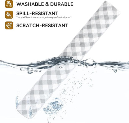 RAY STAR Shelf Liners for Kitchen Cabinets Non-Adhesive, 18 Inch X 8 Feet - Image 2
