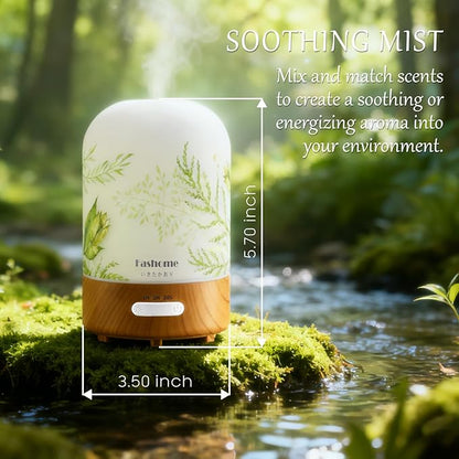 Essential Oil Diffuser Hand Blown Glass, 100ml Small Aromatherapy Diffuser - Image 7