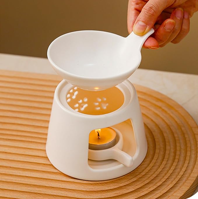 Ceramic Wax Melt Burners, Tea Light Candle Warmer, Essential Oil Burner - Image 5