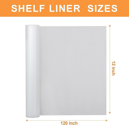 FLPMlX Clear Cabinet Shelf Liners: Waterproof Kitchen Drawer Liner 12"x 120" - Image 9