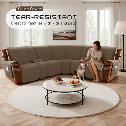 Arfntevss Waterproof Recliner Sectional Couch Covers - Image 7