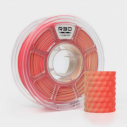 R3D Dual Color Silk PLA Filament, Co-Extrusion 3D Printer Filament 1.75mm by R3D