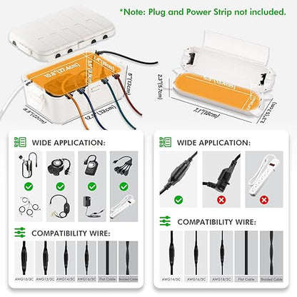 RESTMO 5-Piece Outdoor Waterproof Electrical Box Set – 12.5" x 8.5" x 5" Large - Image 2