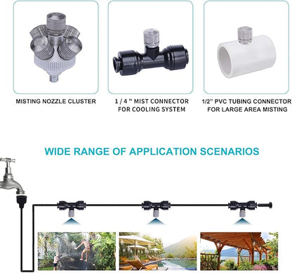 Fogland Misting Nozzles for Cooling System:35pcs Clogging-Prevent Cleanable - Image 5