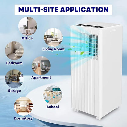 Portable Air Conditioner for 250-350 Sq Ft 3-In-1 8000 BTU AC Unit - Image 4