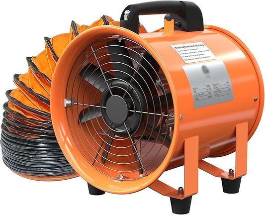 8 Inch Utility Blower Fan 900CFM Industrial Portable Exhaust Fan by HYITCL