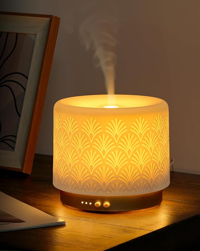 Ceramic Essential Oil Diffuser 280ml- Aromatherapy Diffuser by ONABOVIVA