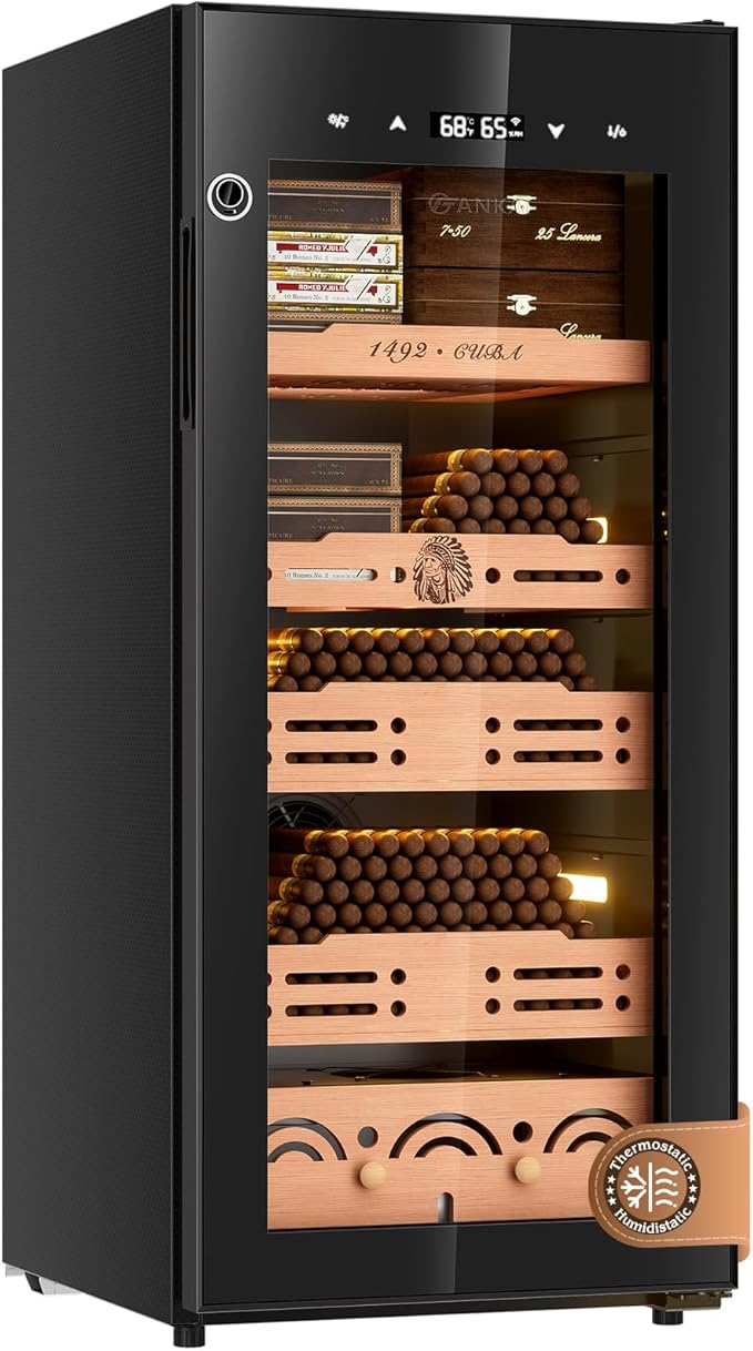 Electric Cigar Humidor, 105L Cabinet up to 900 Cigars by FANKAI