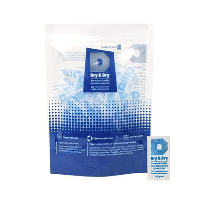 Dry & Dry 0.5 Gram Silica Gel Packets Desiccants Silica Gel Packs by DryDry