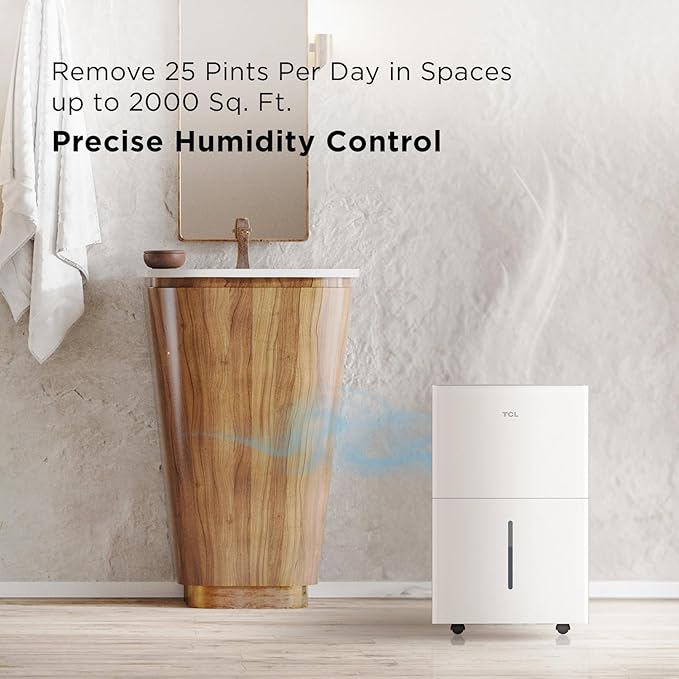 TCL 2000 Sq. Ft. Smart Dehumidifier, Energy Star Most Efficient 2024, - Image 6