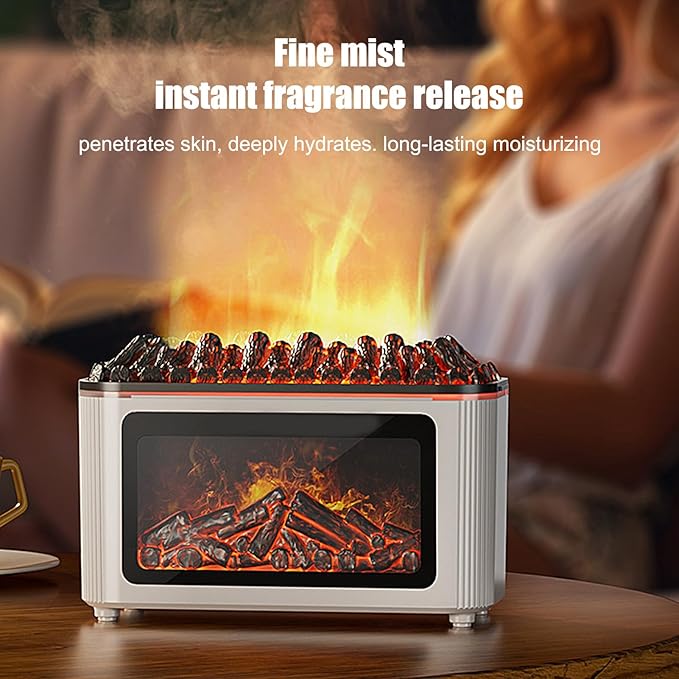 Fireplace Diffuser - 160ml Ultrasonic Quiet Home Decor - Image 8