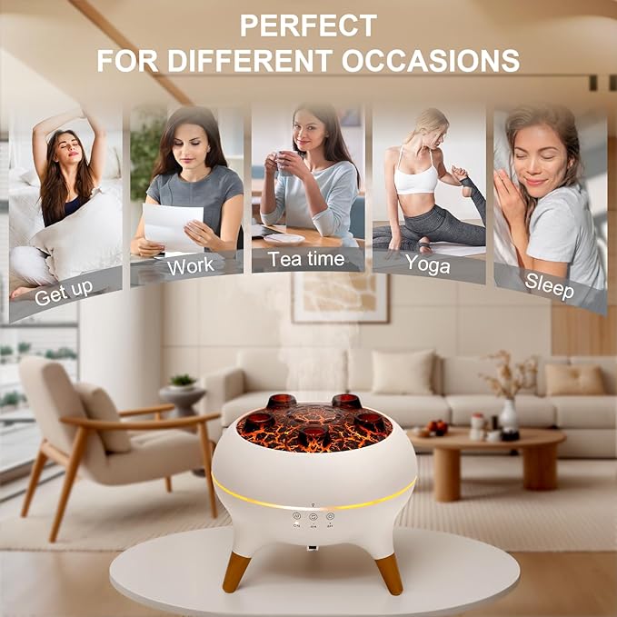 Jellyfish Diffuser, 0.66gal Remote Control 7 Colors LED Lights, Easy Clean & - Image 6