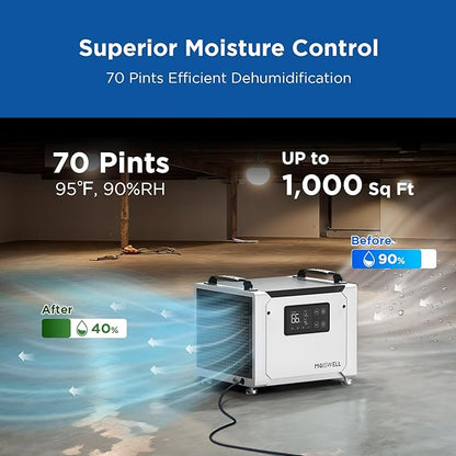 70 Pints Commercial Dehumidifier - Image 2