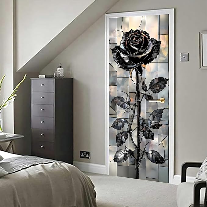 3D Door Stickers, Peel and Stick Vinyl Wallpaper, Self-Adhesive Mural Door Cover - Image 6