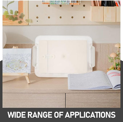Hemoton A4 File Organizer Box Small without Lid, Card Storage Box - Image 7