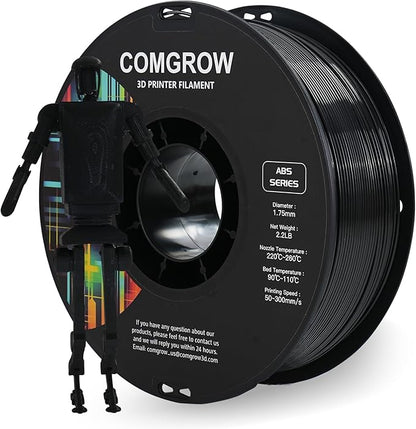 Comgrow ABS 3D Printer Filament, Heat Resistant, 1.75mm Diameter, 1lb Weight by Comgrow