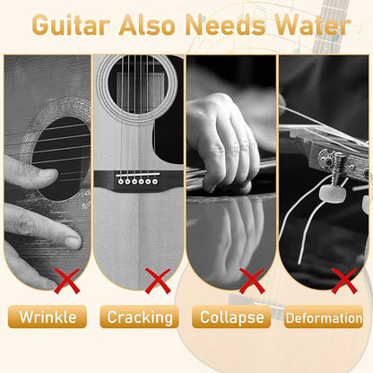 GUITTO Guitar Humidifier Acoustic Soundhole Cover, 2 in 1 Humidity, Suitable - Image 3