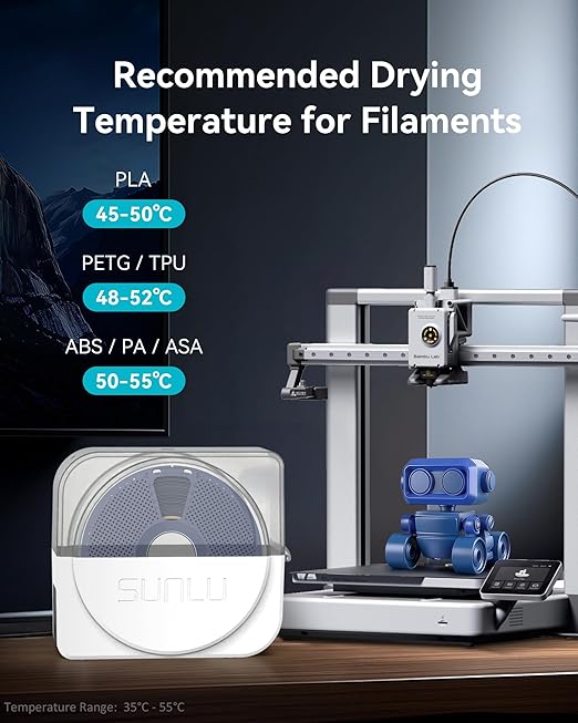 SUNLU Official Filament Dryer S1 Plus, Built-in Circulation Fan, Filament Dryer - Image 6
