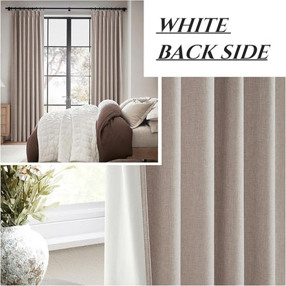 Room Darkening Curtains for Living Room Boho Drop Cloth Curtains Farmhouse - Image 6